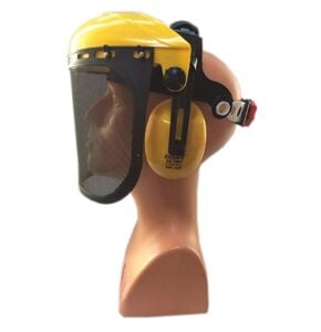 ESSAFE Yüz Koruyucu Tel Örgü Vizör Siperlik Kulaklık