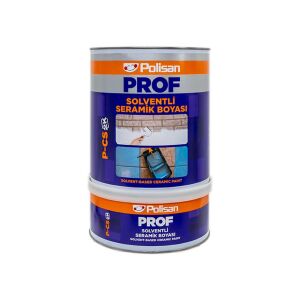 Polisan Prof P-CS 2K Solventli Seramik Boyası 3 Kg - Beyaz