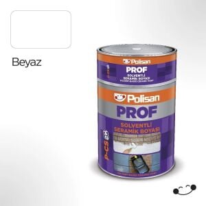 Polisan Prof P-CS 2K Solventli Seramik Boyası 3 Kg - Beyaz