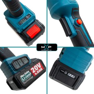 Max Extra MXP6890 Çift Akülü Kömürsüz Avuç Taşlama 20V 4Ah 115mm