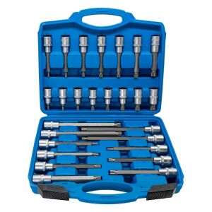 6190 1/2'' XZN Spline M-Torx Lokmalı Bits Uç Takımı 26 Parça