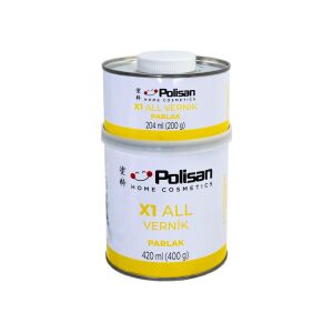 Polisan X1 All Vernik PARLAK Şeffaf Çift Bileşenli 0.6 Kg