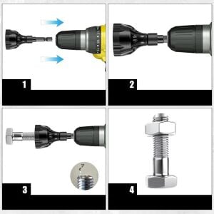 Rox 1097 Bits Saplı Matkaba Takılır Çapak Alma Aparatı 3-20 mm