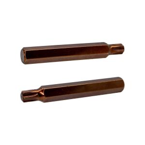 6568 Uzun Torx Bits Uç T45x75 mm (10 mm Saplı)