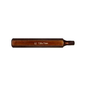 6566 Uzun Torx Bits Uç T30x75 mm (10 mm Saplı)