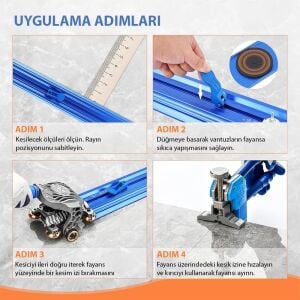 BT-1580A Portatif Ekstra Uzun Fayans Seramik Kesme 380 cm