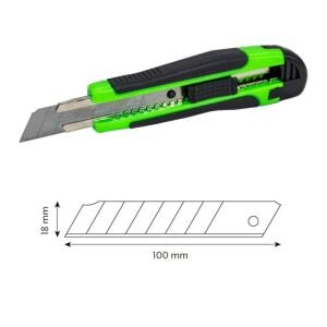 Leo SX-82 Plastik Maket Bıçağı Yedek Uç Hazneli 18 mm (2 Yedekli)