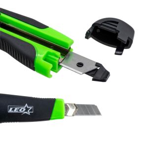 Leo SX-82 Plastik Maket Bıçağı Yedek Uç Hazneli 18 mm (2 Yedekli)