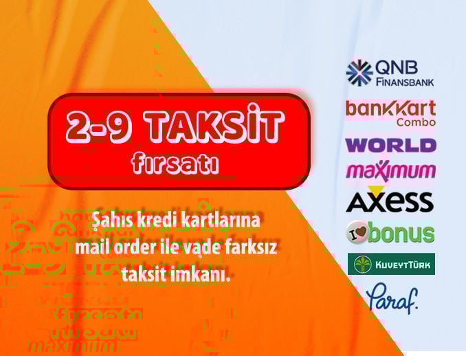 Mail Order ile Peşin fiyatına 2 ila 9 taksit imkanı